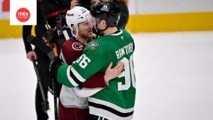 Nathan MacKinnonille tiukka kysymys Mikko Rantasesta